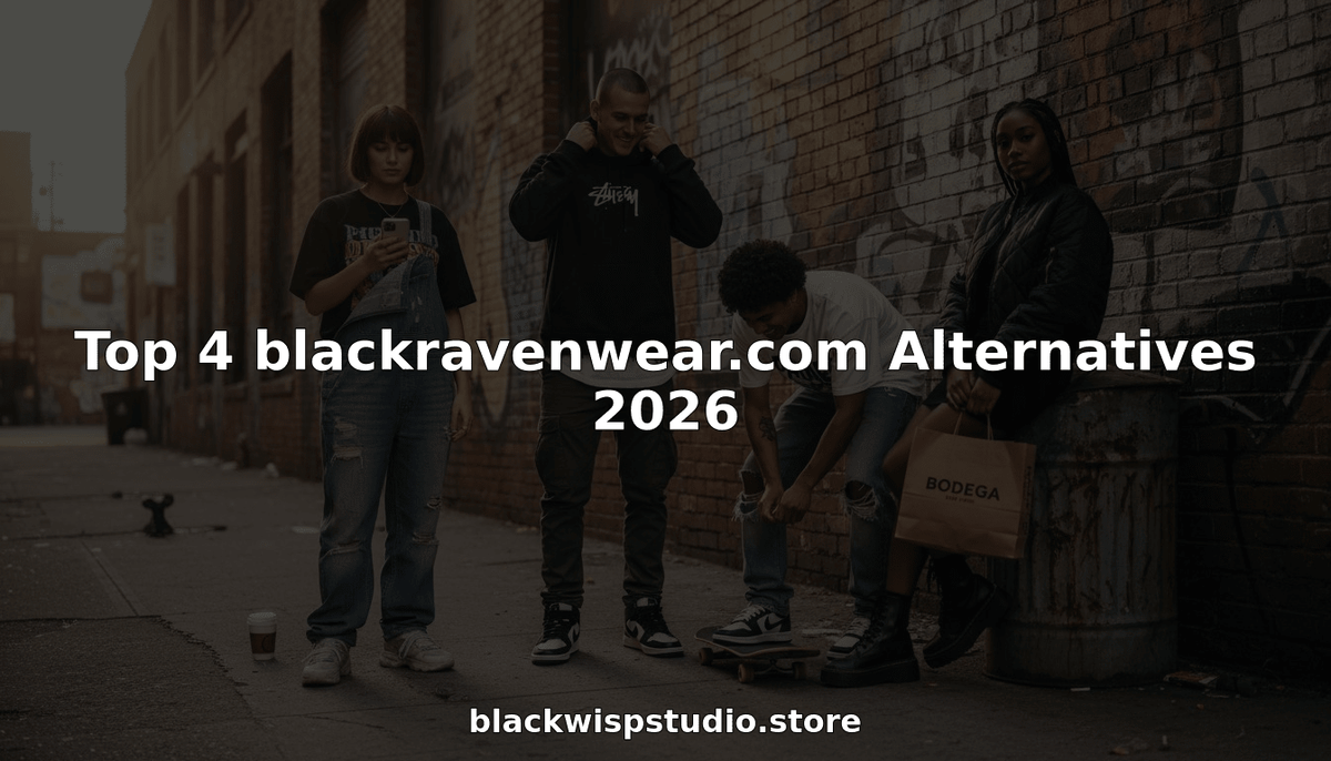 Top 4 blackravenwear.com Alternatives 2026 - BlackWisp.Studio