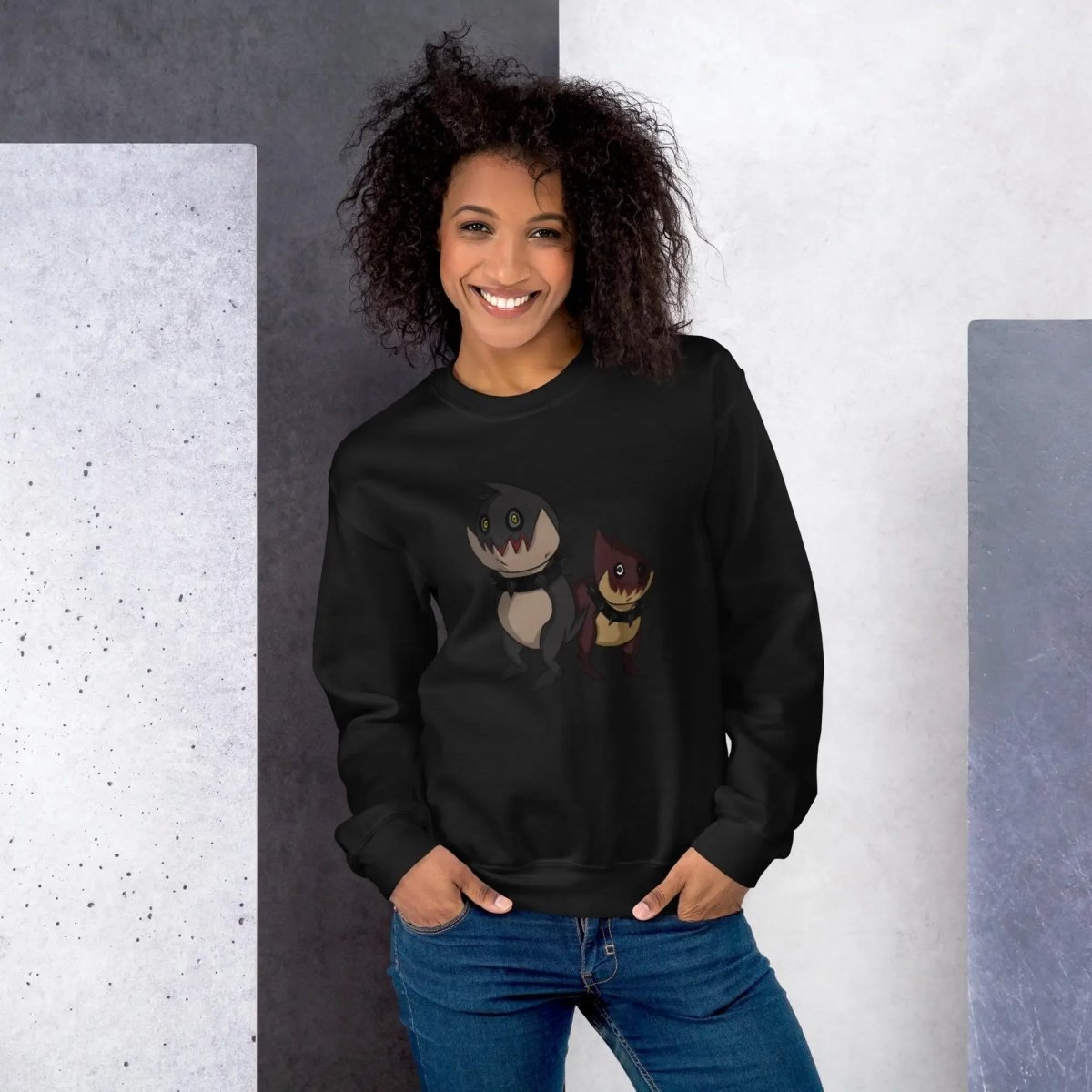 Premium WispyFriends SweatShirt BlackOnly - BlackWisp.StudioSweatshirtBlackWisp.studioBlackWisp.Studio