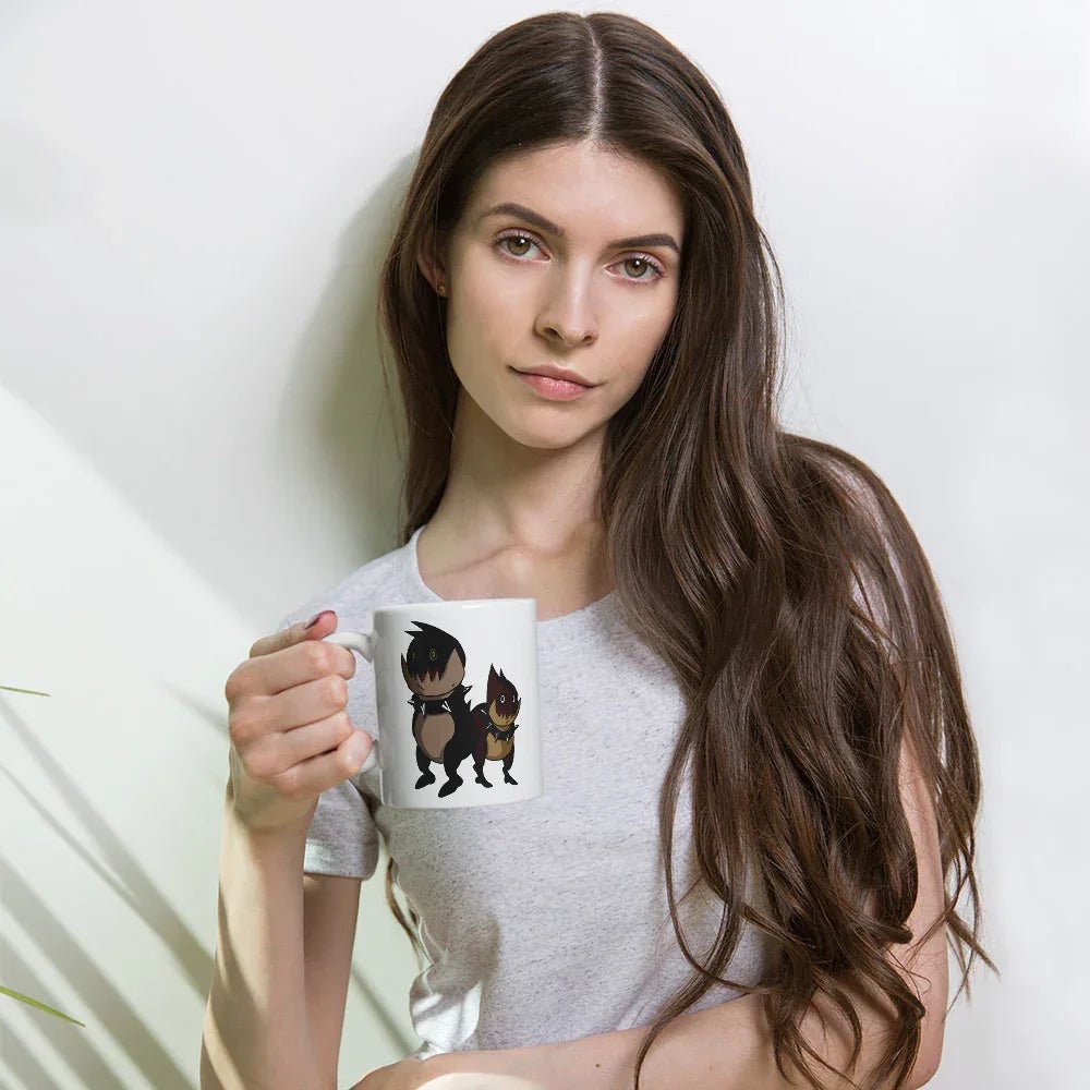 White WispyFriends mug glossy - BlackWisp.StudioMUGBlackWisp.studioBlackWisp.Studio